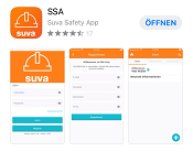 SUVA Safety APP – jetzt herunterladen!